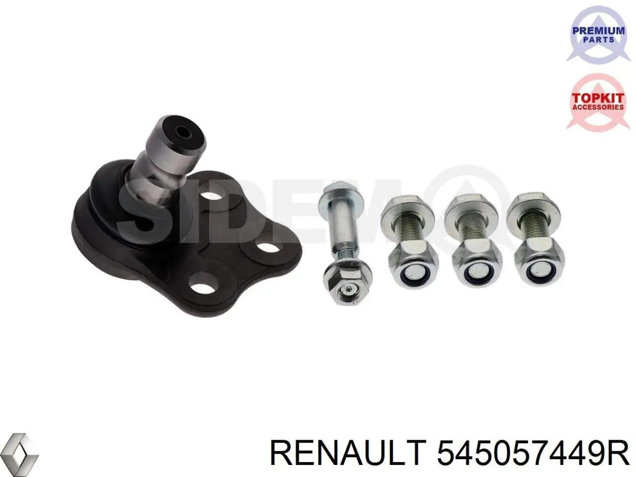Compre 545057449R Renault (RVI) Braço oscilante inferior esquerdo de suspensão dianteira