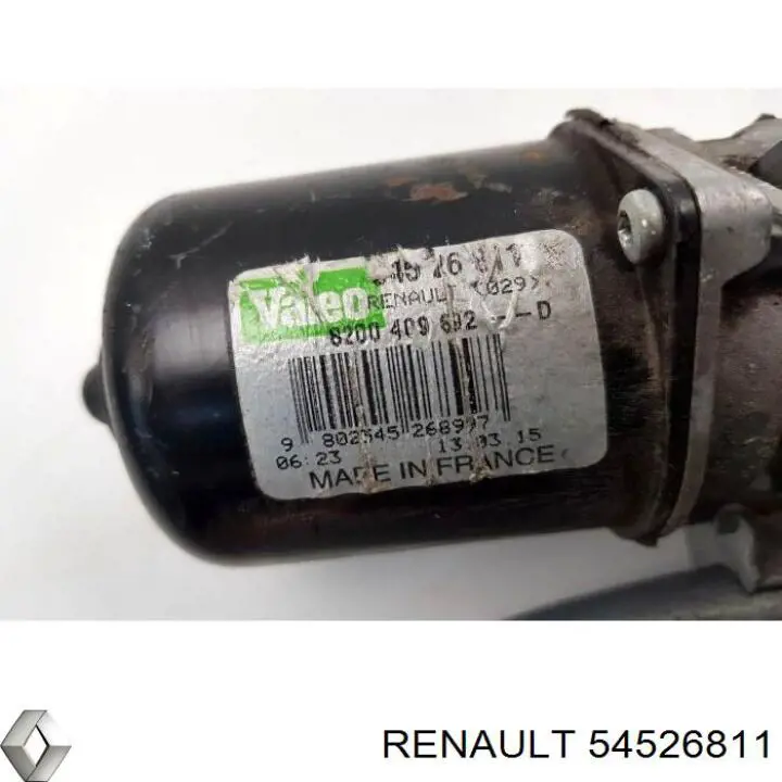 54526811 Renault (RVI) Motor de limpador pára-brisas do pára-brisas