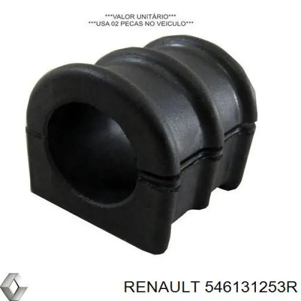 Bucha de estabilizador dianteiro Renault (RVI) 546131253R preço, a partir de 9,25 USD