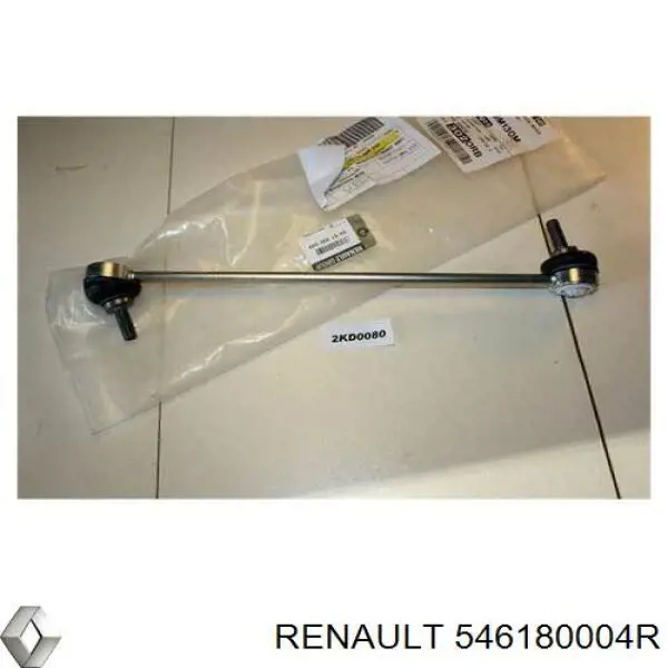 546180004R Renault (RVI) Montante de estabilizador dianteiro