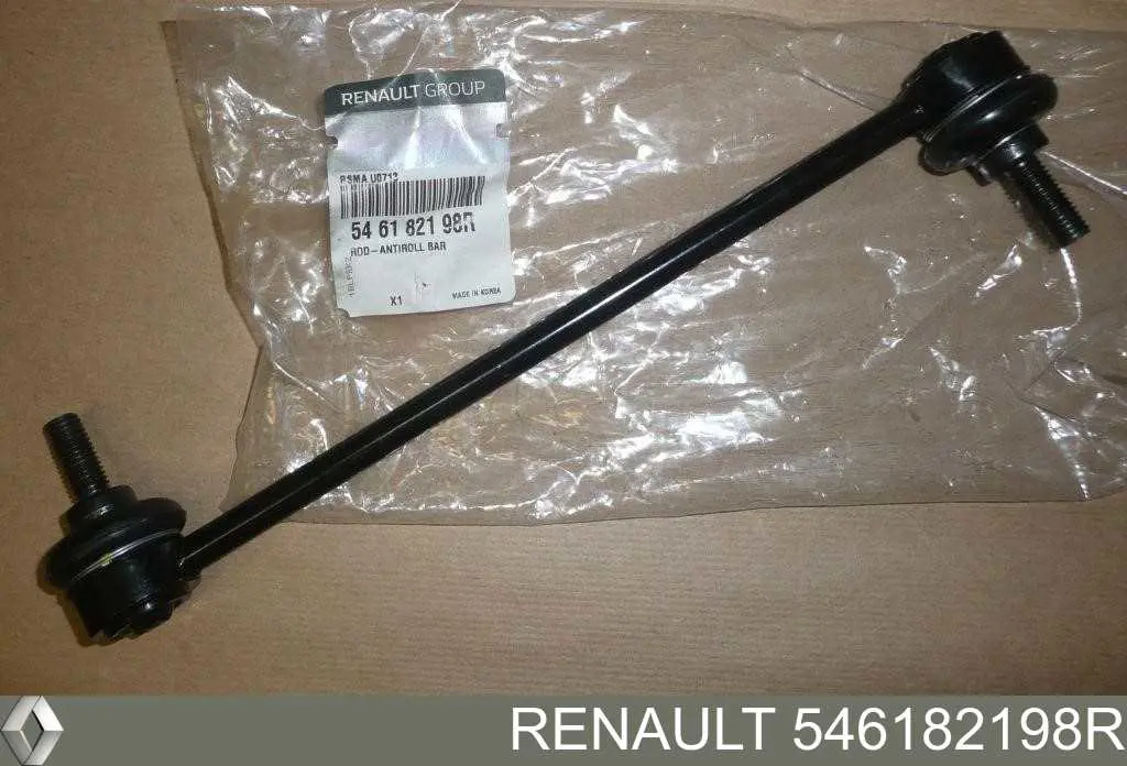 546182198R Renault (RVI) Montante de estabilizador dianteiro