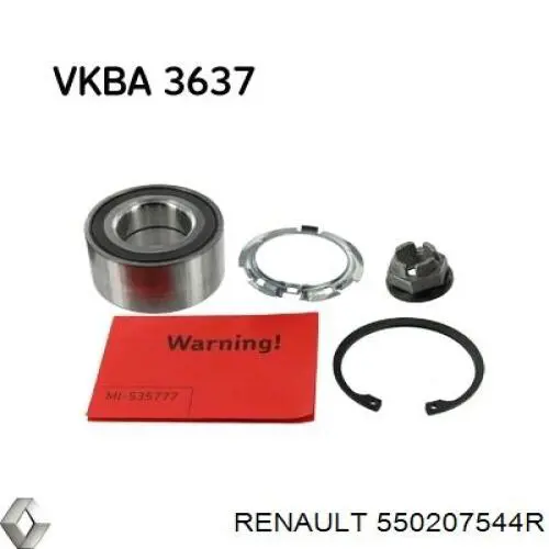 550207544R Renault (RVI) Mola traseira