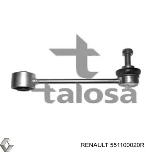 551100020R Renault (RVI) Montante de estabilizador traseiro