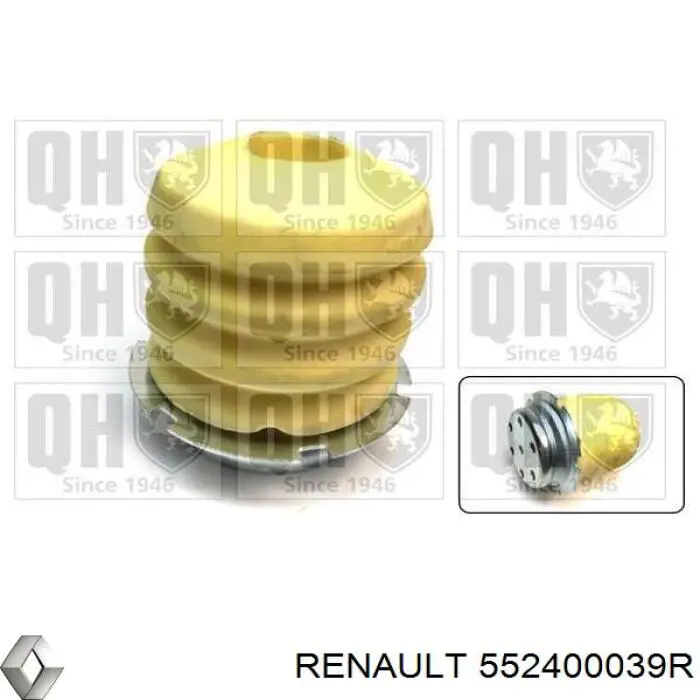 552400039R Renault (RVI) Grade de proteção da suspensão de lâminas traseira