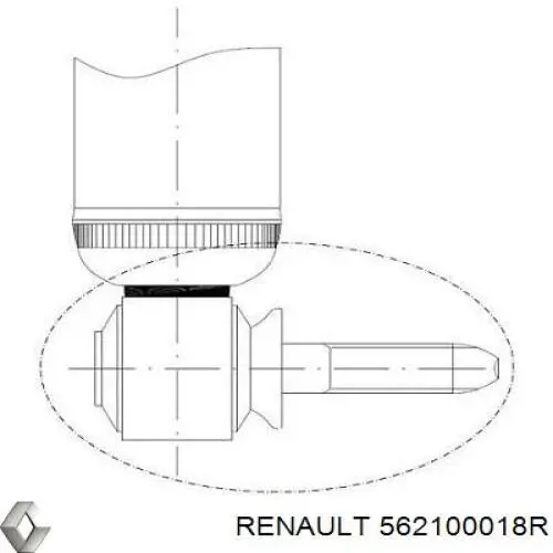 Compre 562100018R Renault (RVI) Amortecedor traseiro