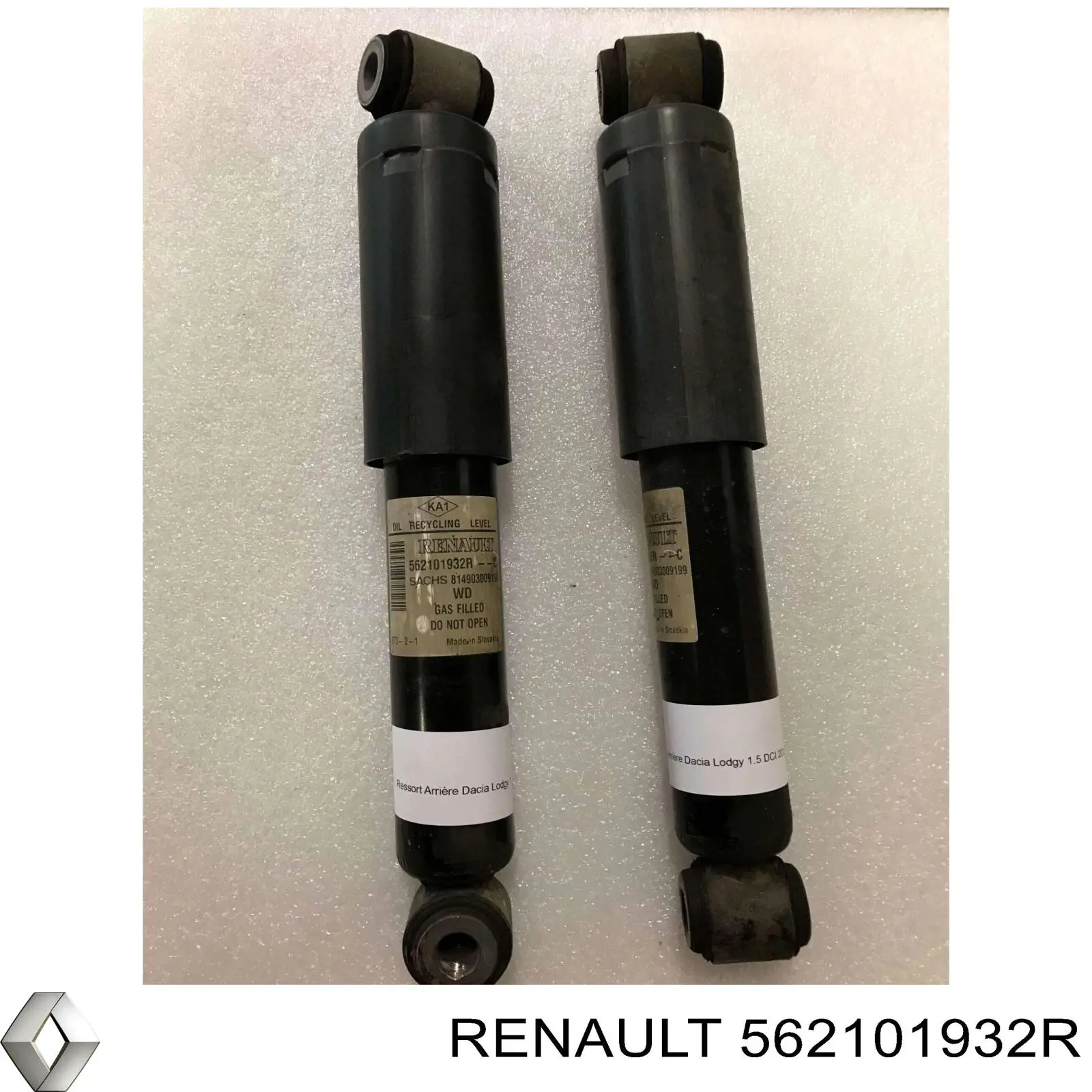 562101932R Renault (RVI) Amortecedor traseiro