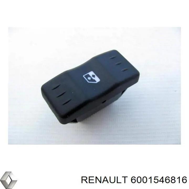 6001546816 Renault (RVI) Botão de ativação de motor de acionamento de vidro de consola central