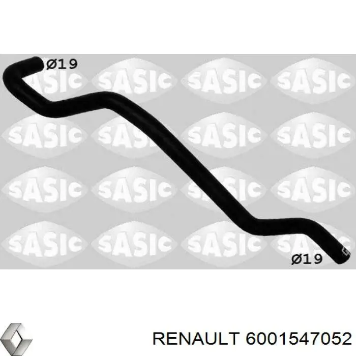 Compre 6001547052 Renault (RVI) Mangueira do radiador de aquecedor (de forno), linha de combustível de retorno