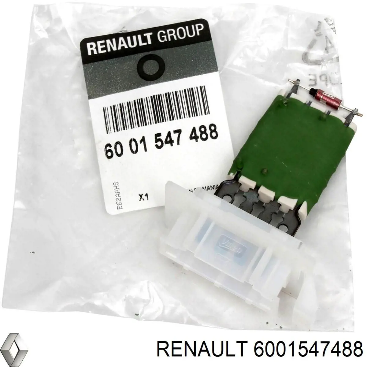 6001547488 Renault (RVI) Resistor (resistência) de ventilador de forno (de aquecedor de salão)