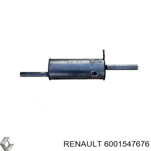 6001547676 Renault (RVI) Silenciador, parte traseira