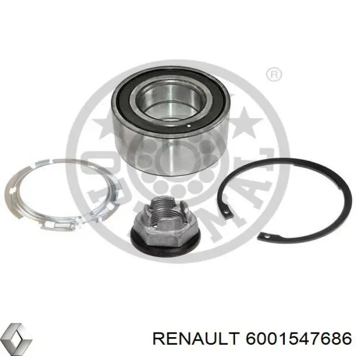 6001547686 Renault (RVI) Rolamento de cubo dianteiro