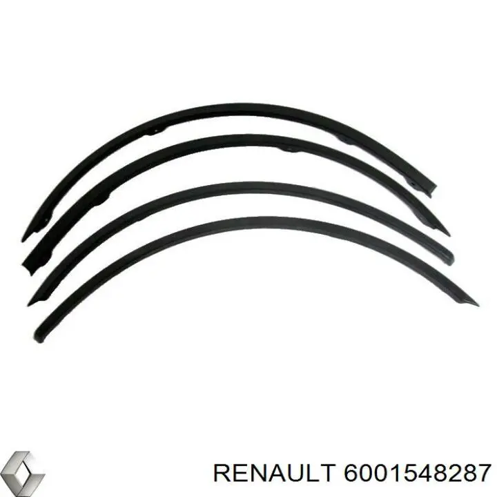 6001548287 Renault (RVI) Expansor esquerdo (placa sobreposta) de arco do pára-lama traseiro