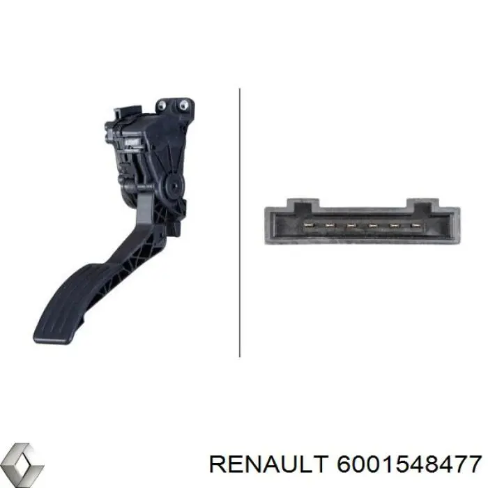 6001548477 Renault (RVI) Pedal de gás (de acelerador)