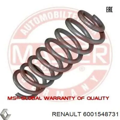 Mola traseira Renault (RVI) 6001548731 preço, a partir de 25,42 USD