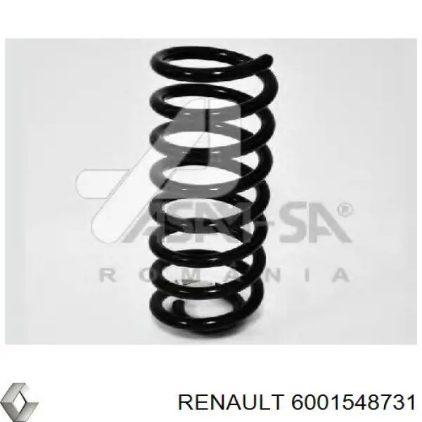 Mola traseira Renault (RVI) 6001548731