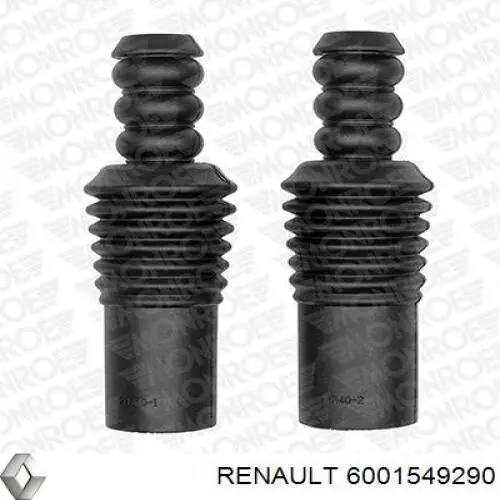 6001549290 Renault (RVI) Pára-choque (grade de proteção) de amortecedor dianteiro + bota de proteção