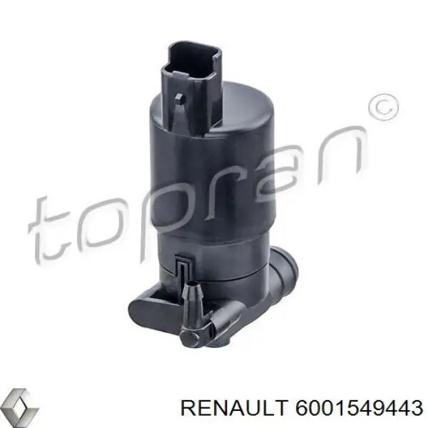 6001549443 Renault (RVI) Bomba de motor de fluido para lavador de vidro dianteiro