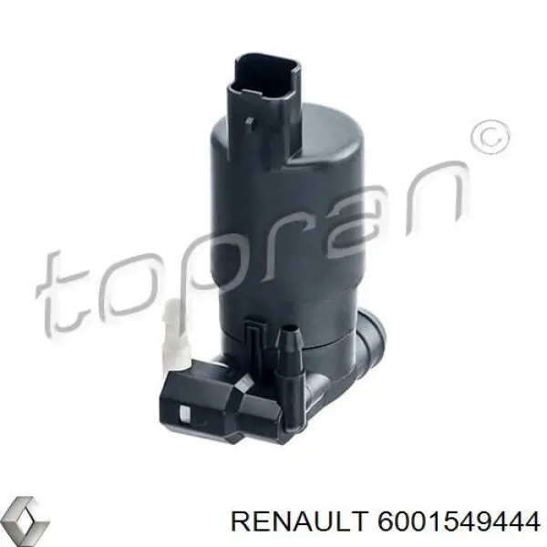 6001549444 Renault (RVI) Bomba de motor de fluido para lavador de vidro dianteiro
