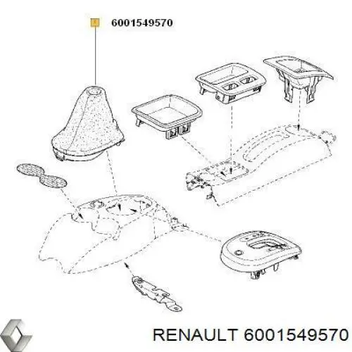 8200523916 Renault (RVI) Capa para a avalanca de mudança