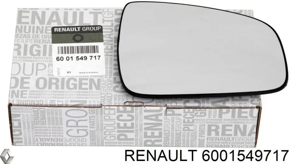 Elemento espelhado do espelho de retrovisão direito Renault (RVI) 6001549717 preço, a partir de 20,93 USD