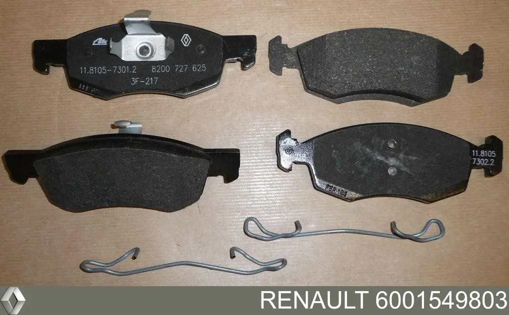 6001549803 Renault (RVI) Sapatas do freio dianteiras de disco
