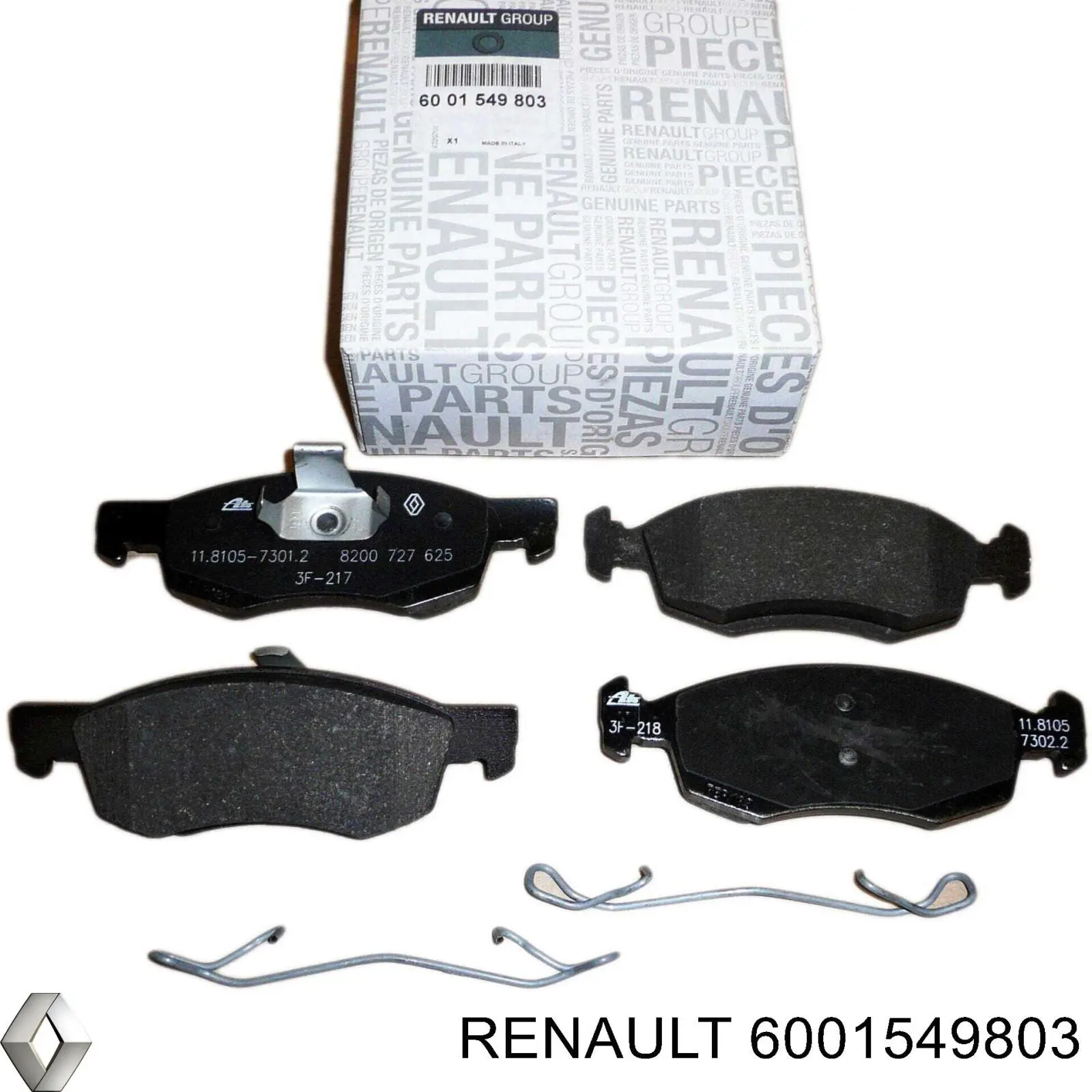 Compre 6001549803 Renault (RVI) Sapatas do freio dianteiras de disco