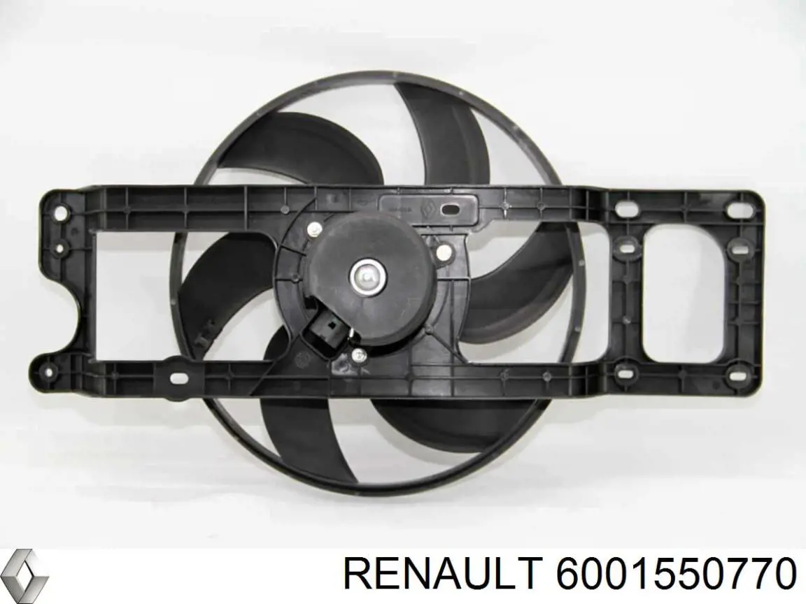 6001550770 Renault (RVI) Ventilador elétrico de esfriamento montado (motor + roda de aletas)
