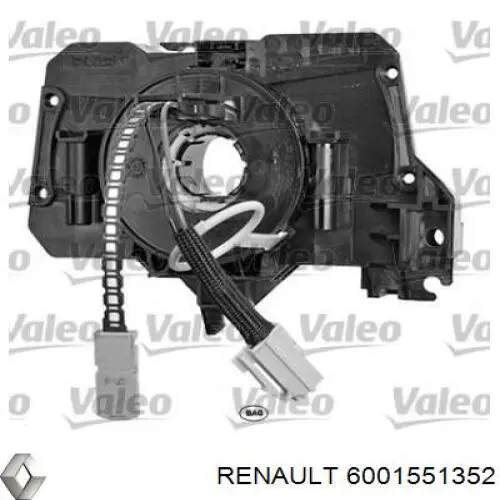 Compre 6001551352 Renault (RVI) Anel AIRBAG de contato, cabo plano do volante