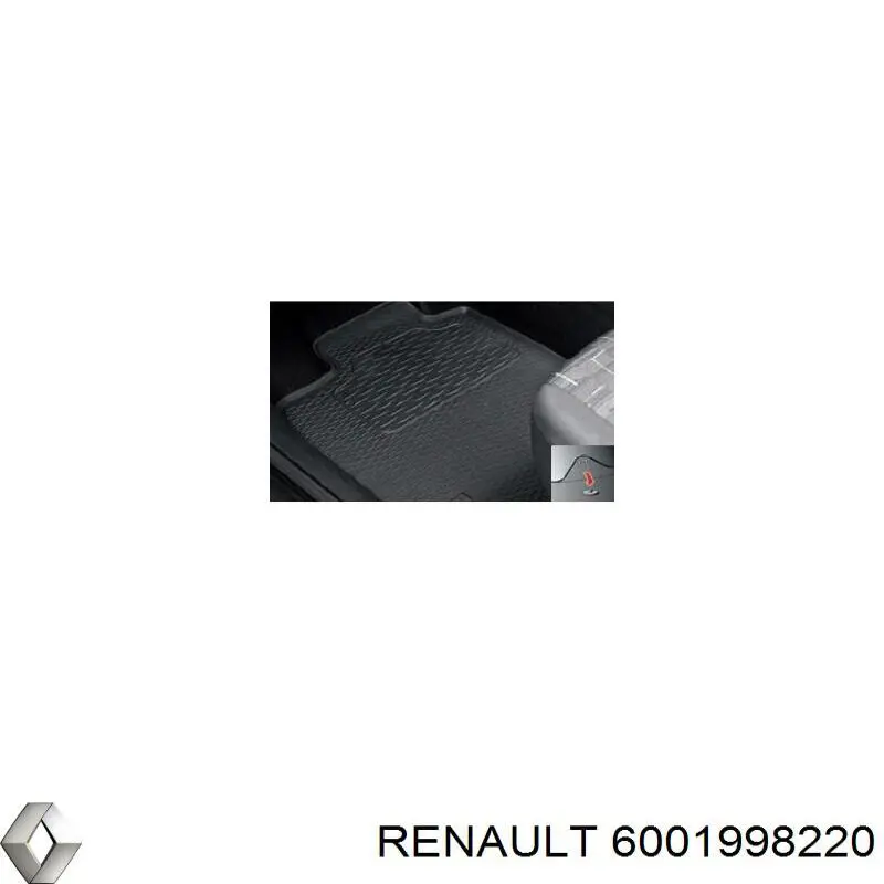 Tapetes dianteiros + traseiros, kit Renault (RVI) 6001998220 preço, a partir de 33,86 USD