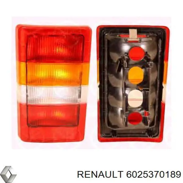 Lanterna de nevoeiro traseira esquerda Renault (RVI) 6025370189 preço, a partir de 70,14 USD