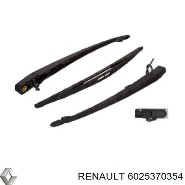 6025370354 Renault (RVI) Braço de limpa-pára-brisas de vidro traseiro