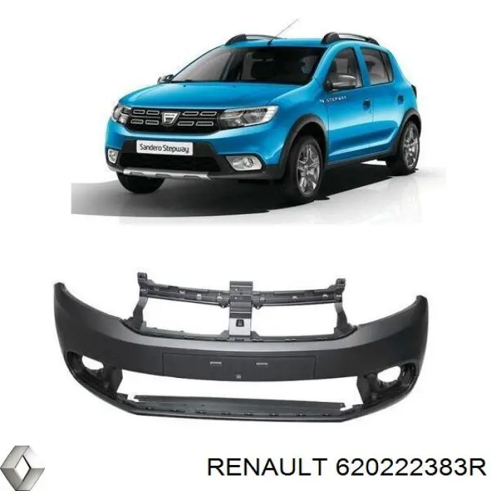 Compre 620222383R Renault (RVI) Pára-choque dianteiro