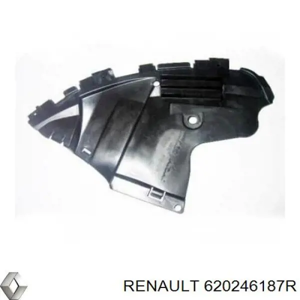 620246187R Renault (RVI) Proteção direita do pára-choque dianteiro