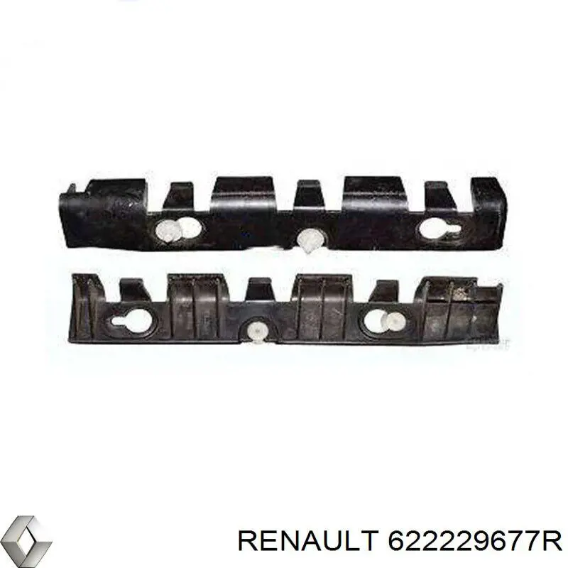 622229677R Renault (RVI) Consola externa direita do pára-choque dianteiro