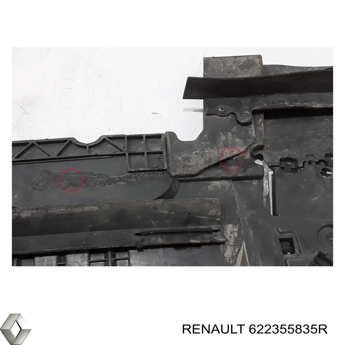 Defletor do pára-choque dianteiro Renault (RVI) 622355835R preço, a partir de 97,05 USD