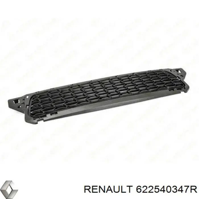 Compre 622540347R Renault (RVI) Grelha central do pára-choque dianteiro