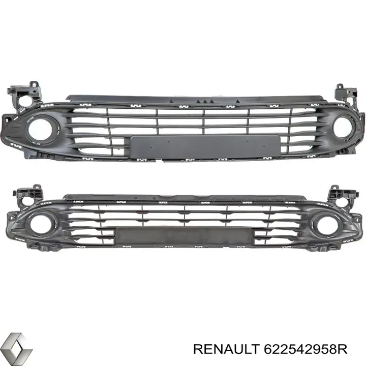 Compre 622542958R Renault (RVI) Grelha central do pára-choque dianteiro