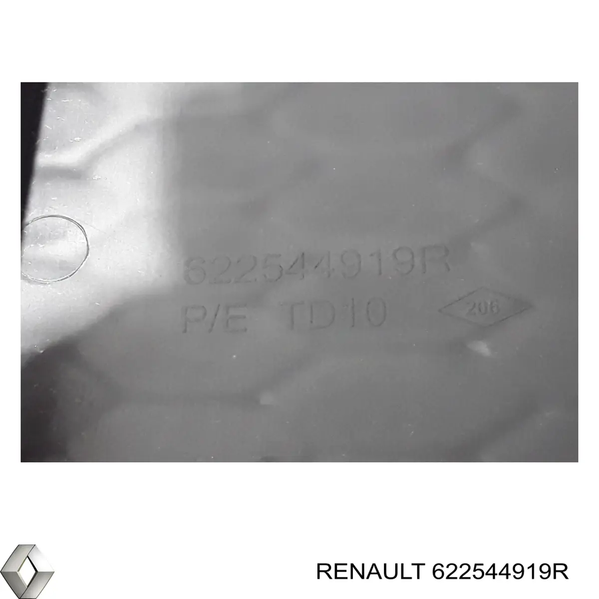 Compre 622544919R Renault (RVI) Grelha central do pára-choque dianteiro