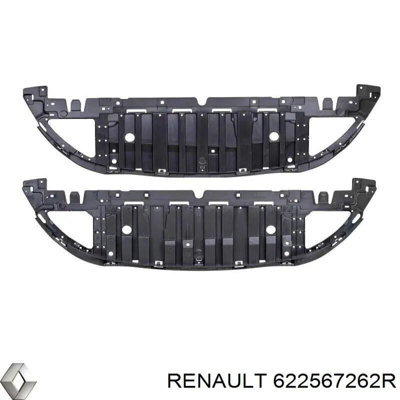 622567262R Renault (RVI) Proteção do pára-choque dianteiro