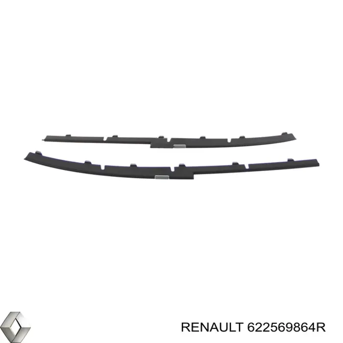 622569864R Renault (RVI) Grelha do pára-choque dianteiro