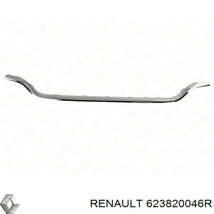 623820046R Renault (RVI) Moldura de grelha do radiador inferior