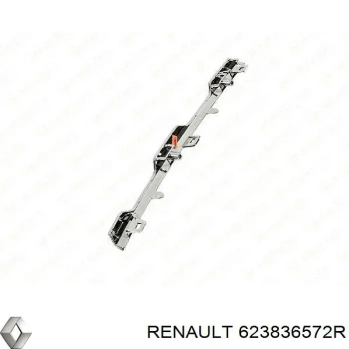 623836572R Renault (RVI) Moldura superior de grelha do radiador