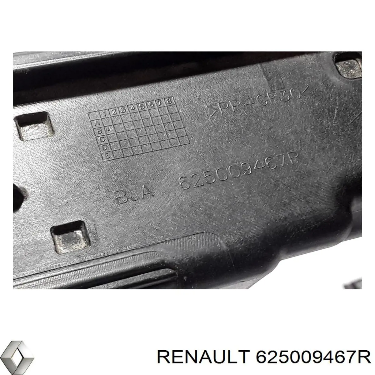 625009467R Renault (RVI) Suporte do radiador montado (painel de montagem de fixação das luzes)