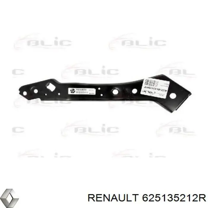 625135212R Renault (RVI) Consola (adaptador) de fixação da luz dianteira esquerda