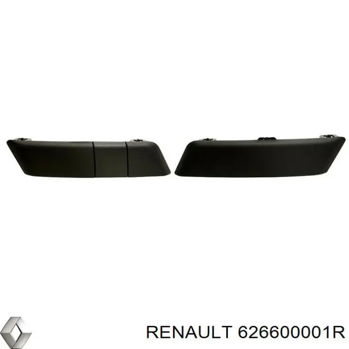 626600001R Renault (RVI) Moldura do pára-choque dianteiro