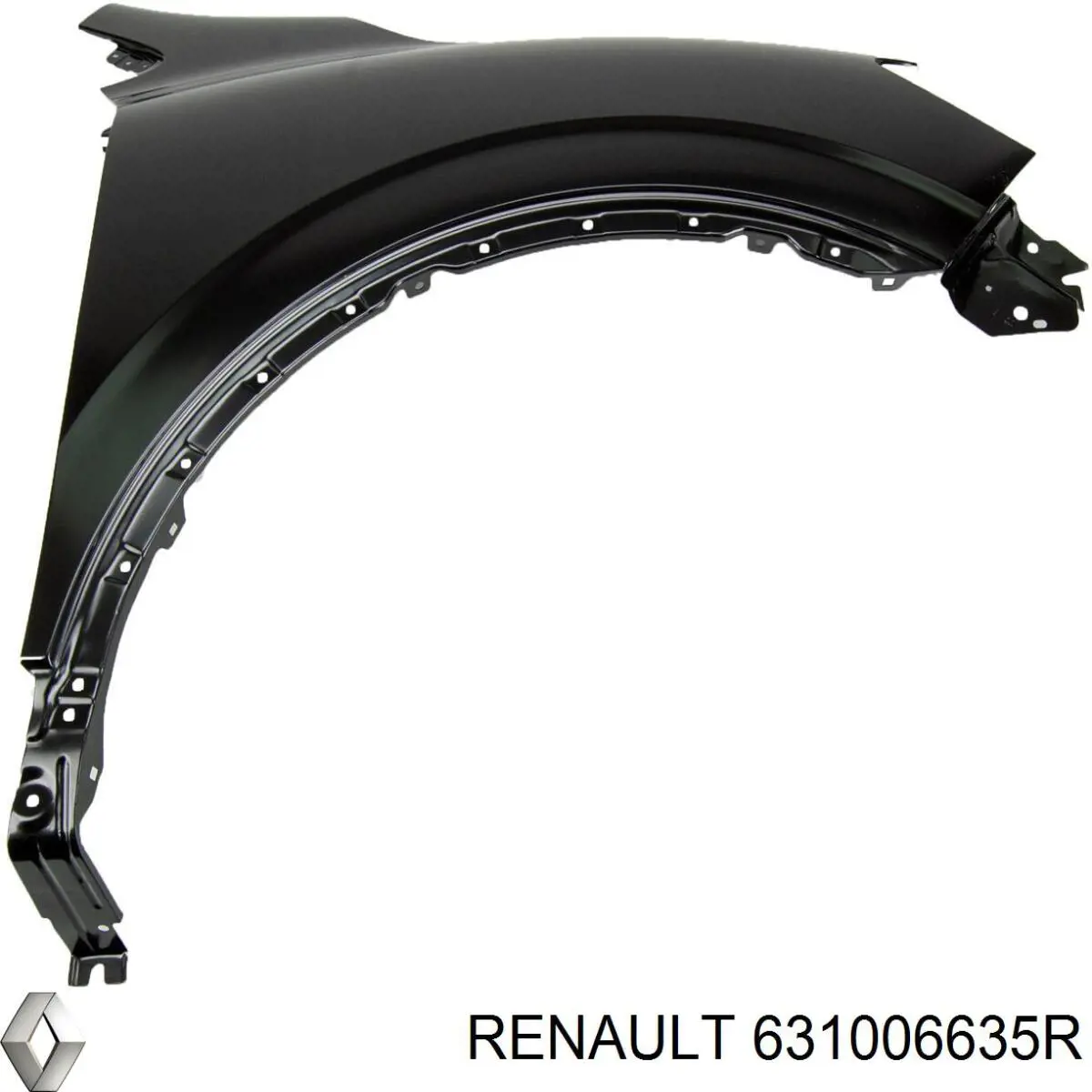 Pára-lama dianteiro direito Renault (RVI) 631006635R preço, a partir de 190,94 USD