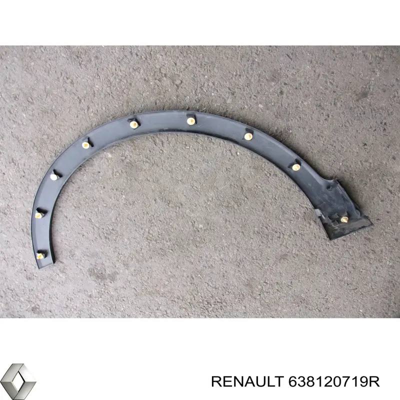 Expansor (placa sobreposta) de arco do pára-lama dianteiro direito Renault (RVI) 638120719R preço, a partir de 67,01 USD