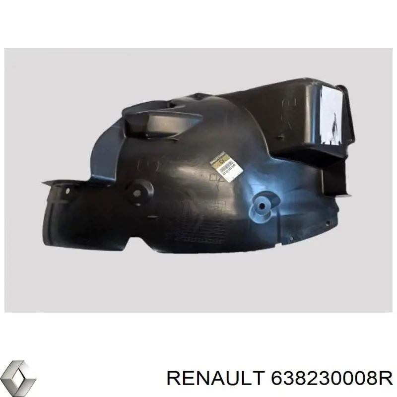 Compre 638230008R Renault (RVI) Guarda-barras esquerdo traseiro do pára-lama dianteiro