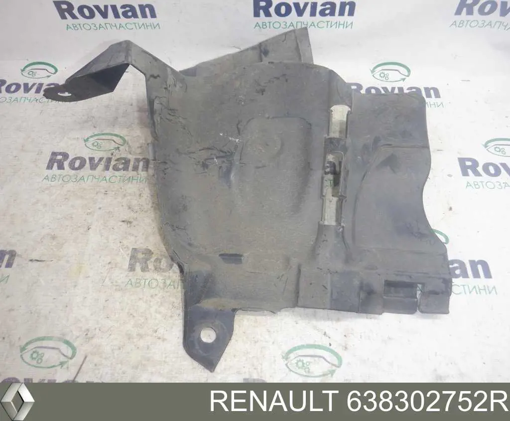 Compre 638302752R Renault (RVI) Guarda-barras direito dianteiro do pára-lama dianteiro