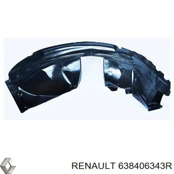Guarda-barras direito do pára-lama dianteiro para Renault DOKKER  FE